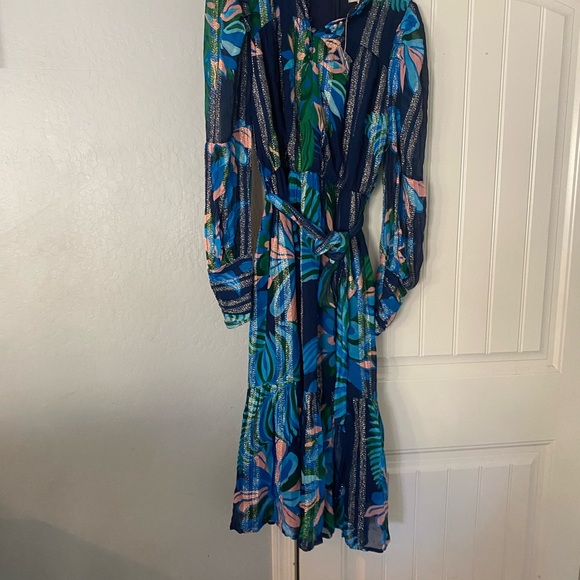 Adele Metallic Long Sleeve Midi Dress
CIEBON - Picture 9 of 12